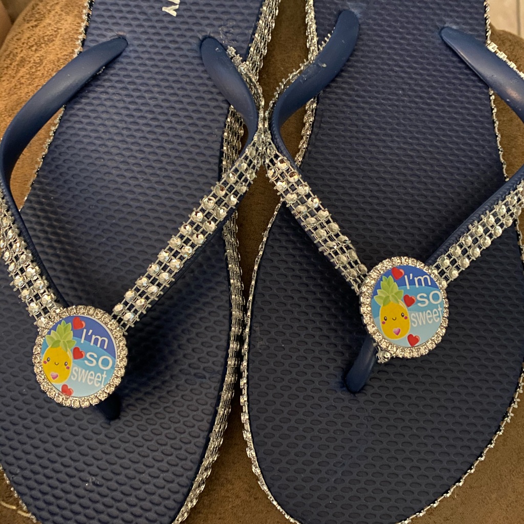 Pineapple Flip Flops